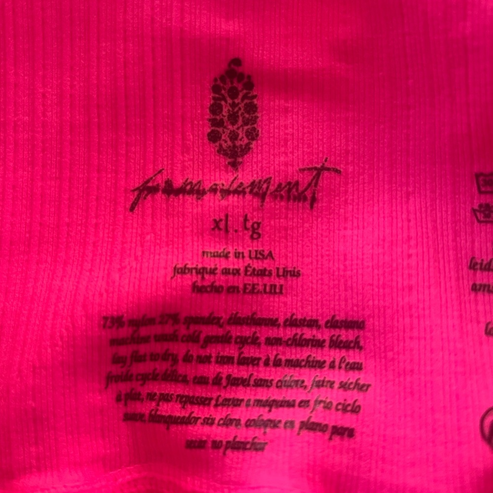 Free People/ FP Movement Good Karma 
Shorts in Hot Pink Size XL - Picture 4 of 7
